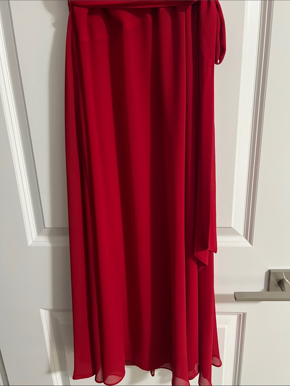 Polo by Ralph Lauren Red Wrap-Style Midi Dress - Picture 5 of 5